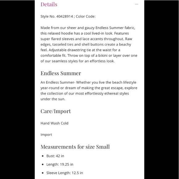 NWT Free People Breezy Buttondown Hoodie Navy S - Picture 8 of 8